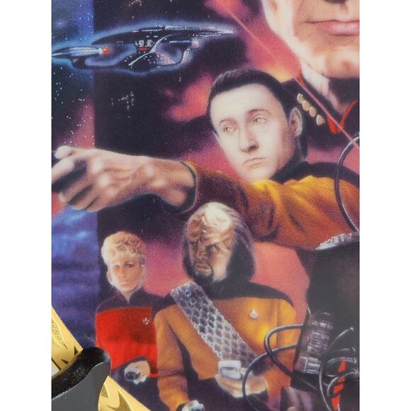 Star Trek Next Generation Picard Year 1994 Porcelain 8 1/8" Wall Decor Plate - Picture 3 of 15